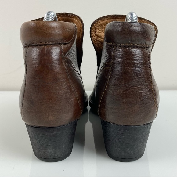 NFS Born Women’s Rachel Brown Leather Heeled Ankle Booties Size 6.5 / 37 - Picture 8 of 15
